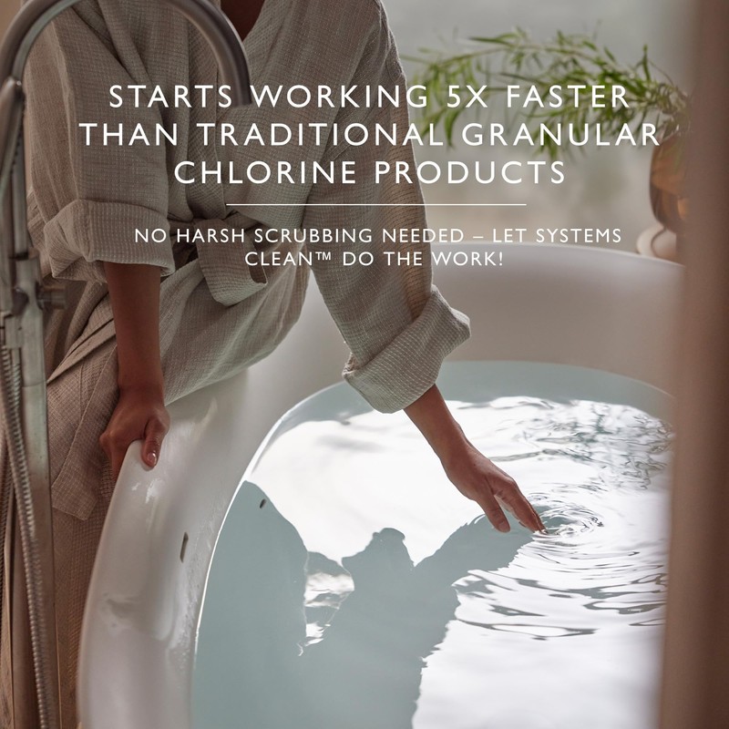 Jacuzzi Systems Cleaner – 2-Step Jetted Bathtub Cleaning Solution, 5-Pack