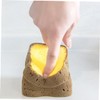 KICHOUSE 2pcs Novelty Toast Shaped Dish Sponges Dual-Sided Kitchen Cleaning