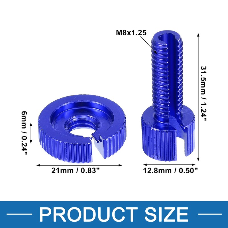 A ABSOPRO Brake Clutch Cable Line Adjuster Screw M8 Aluminum