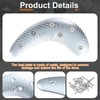 HARFINGTON 2Pcs Metal Heel Plates Heel Guard Repair Pad Moon