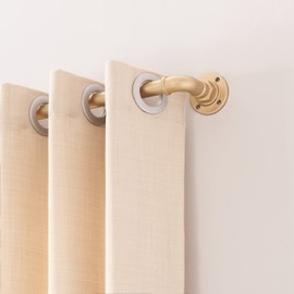 1" Industrial Curtain Rods for Windows 28 to 48 Outdoor Curtain Rod for Patio Blackout Drapery Rods Industrial Heavy Duty Curtain Rods Ceiling Curtain Rod Bedroom