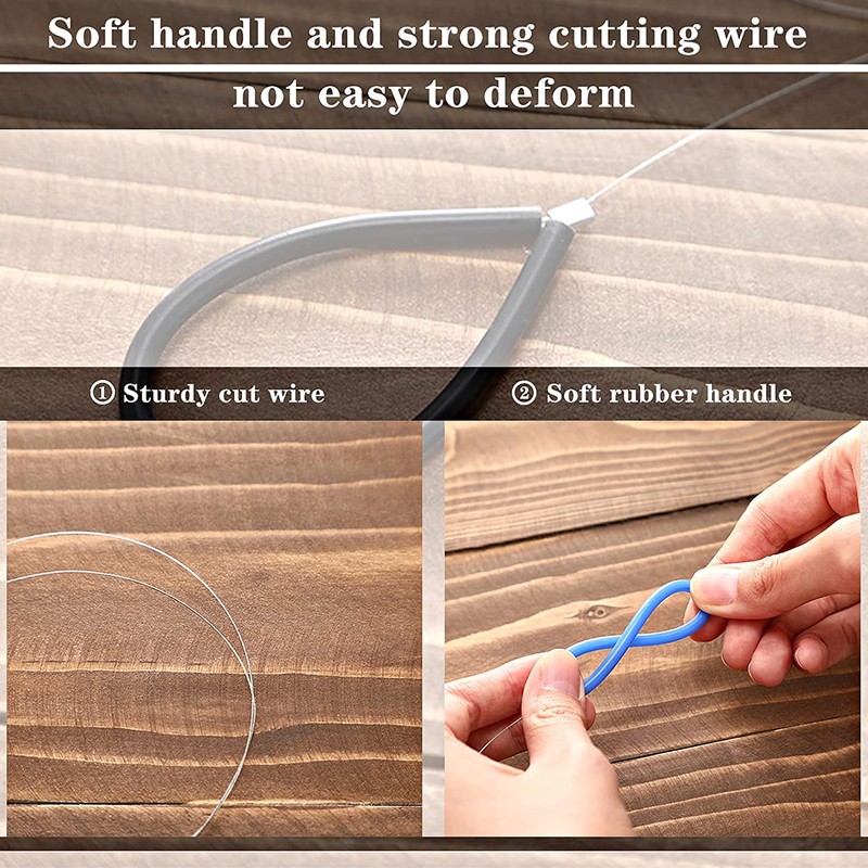 4pcs Clay Cutters Wire Flexible Safe Stainless Steel Cut Off