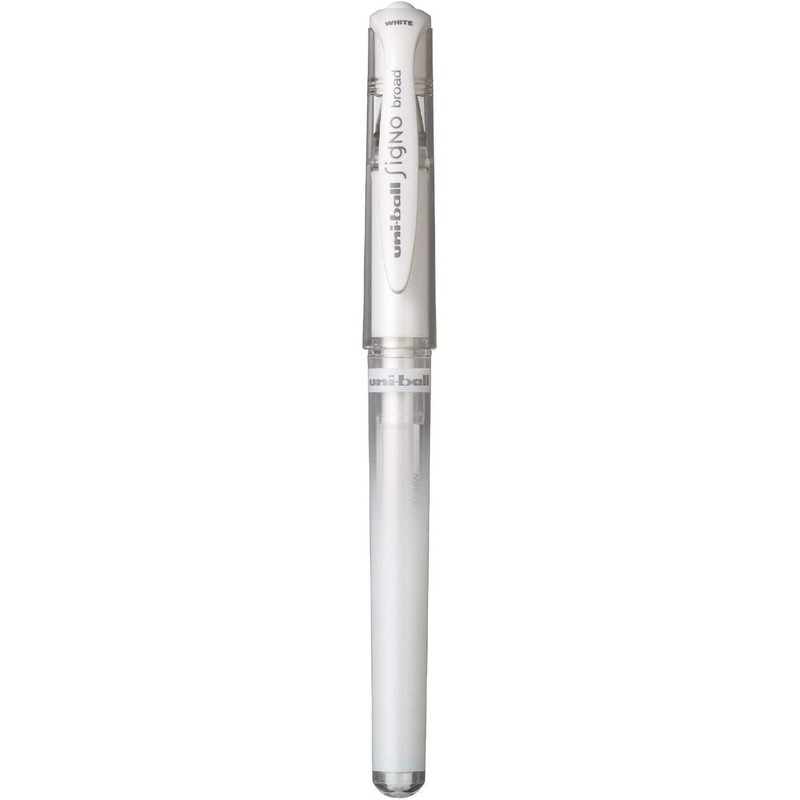 uni-ball Signo Broad Point Gel Impact Pen White Ink -