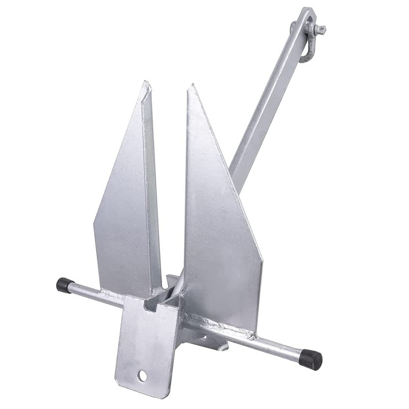 Young Marine Portable Galvanized Fluke Style Anchor Kit Includes Galvanized