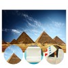 LYLYCTY Egyptian Backdrop 7x5ft Desert Blue Sky Pyramids Photo Background
