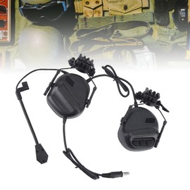 Orejeras de Protección para los Oídos de Tiro, Auriculares de Tiro Protección Auditiva Auriculares de Protección Auditiva Reducción de Ruido para Caza Rango de Pistola de Tiro (Negro)