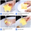 Chuangdi 24 Pieces Hot Tub Sponge, Turtle Oil Scum Absorbing