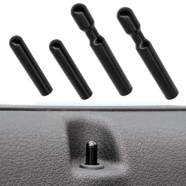 Door Lock Knobs Interior Door Lock Knob Pull Pins with Threads, Front and Back Door Lock Knobs Compatible with Ford F150 1986-2004 E150 250 350 1992-2019 Explorer Mustang Range, Replace# D9ZZ6621850B