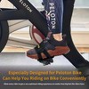 Singker Toe Clips Straps for Peloton Bike Adjustable Metal Pedal