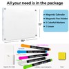 Acrylic Note Board Refrigerator Dry Erase Board Magnetic Clear 15”x11