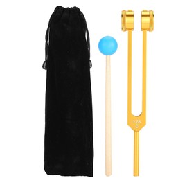 Diapasón De Limpieza De Oídos, Diapasón Neuronal De Curación De Sonido Y Martillo Con Bolsa De Almacenamiento, Kit De Herramientas De Diapasón De Aluminio C128Hz
