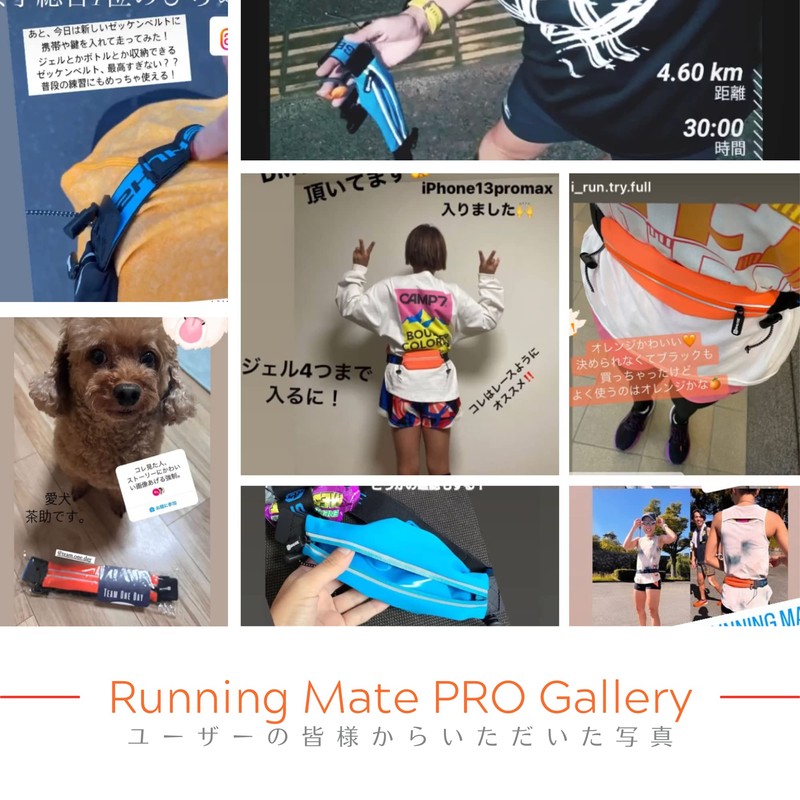 Team One Day Running MatePRO Marathon Pouch, Supervised by Japanese