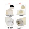 volnyus White Flameless Candles Set of 2 (3x9 inch) Flickering