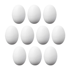Ideen mit Herz Polystyrene eggs, pack of 10, 4.5 cm high, diameter approx. 3 cm, blanks for crafts