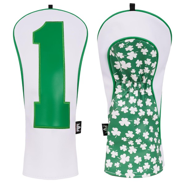 Craftsman Golf Lucky Clover Patterns with Large Green No. White