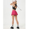 Kutook Black Skort Pleated Tennis Skirts for Women Golf Skirt