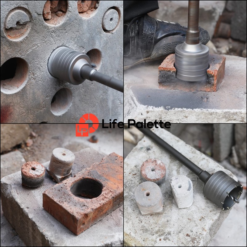 Life Palette Hole Saw Kit Drill Hole Cutter Set with