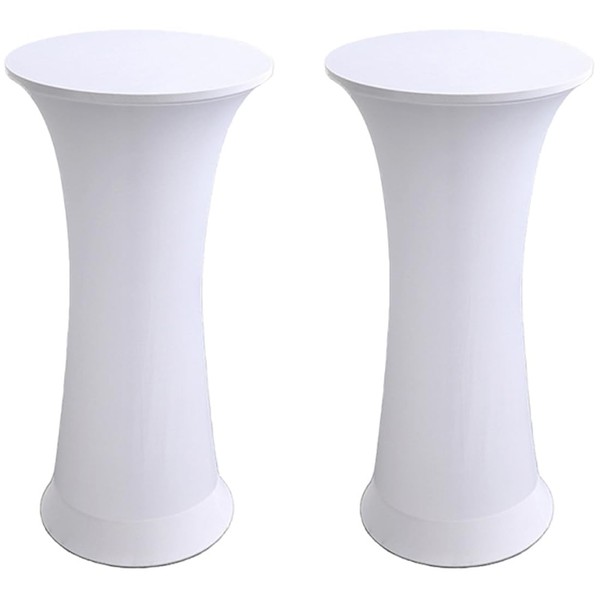 Shiningirl 2 Pack of Round Spandex Stretch Cocktail Elastic Fitted