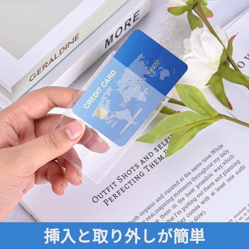 Drawheart Card Case, Transparent Card Protector Case, 10pcs/20 Pack, ID
