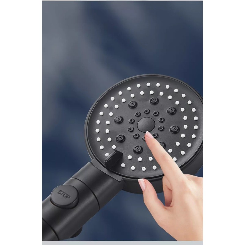 Yooshi Kit Regadera Tipo Telefono Ajustable 5 Modos Antisarro Ducha