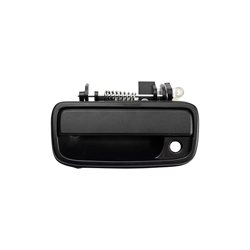 TRQ Metal Reinforced Front Left Exterior Door Handle Black Black,
