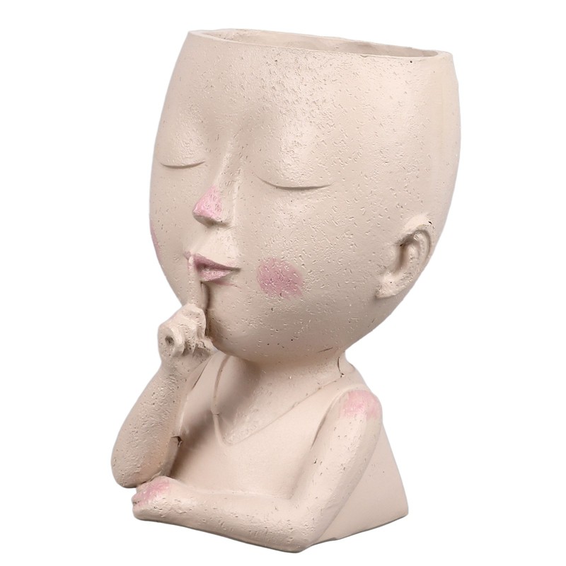 Face Flower Pot Head Planter Pot Cute Resin Succulent Planter