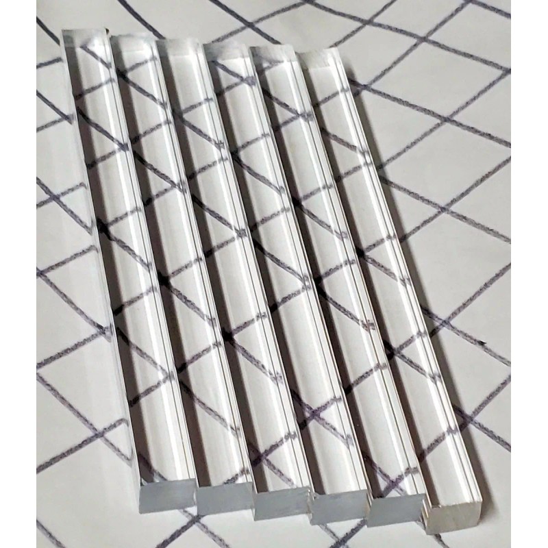 Best Acrylics 6 Pcs 1/2” x 1/2" x 6” LONG