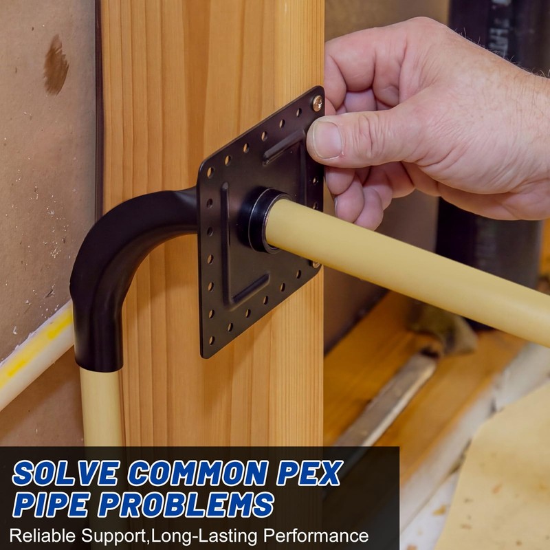 Pushglossy 30 Pack 1/2 Inch PEX Bend Supports with Mounting