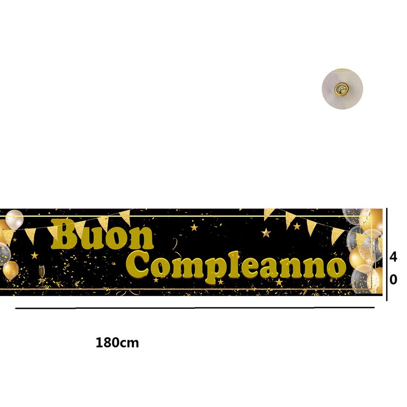 Decorazioni di buon compleanno, striscioni di buon compleanno, striscioni di