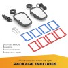 DYSO UTV Rear View Side Mirrors with LED Rock Light