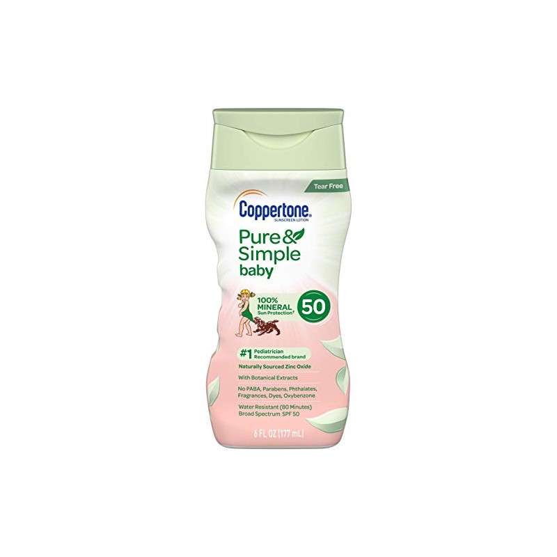 Coppertone Pure Simple Baby - Loción de protección solar a
