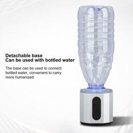 PenRux Hydrogen Generator Water Bottle, Hydrogen Rich Water Bottle Generator 6000ppb 8000ppb Electrode for Home (Silver), PenRux7h4cxk2yi9-12