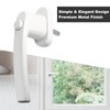 Pack of 4 Window Handles with Child Lock - White