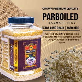 White Rice - Parboiled (Sella) Rice - Instant Rice - Natural Rice - Microwave Rice - Fried Rice - Bulk Rice - Short Grain Rice - Parboiled Rice - Rice Bag - Long Grain White Rice – By Crown Basmati