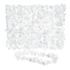 Bulk 96 Pieces White Flower Leis