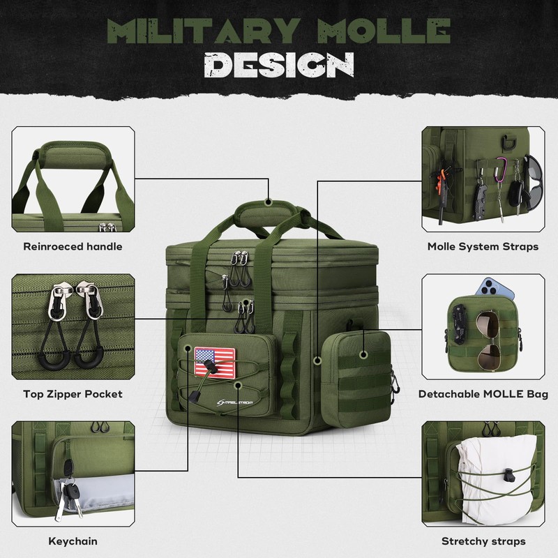 Maelstrom Tactical Lunch Box, 23 L Insulated Lunch Bag for