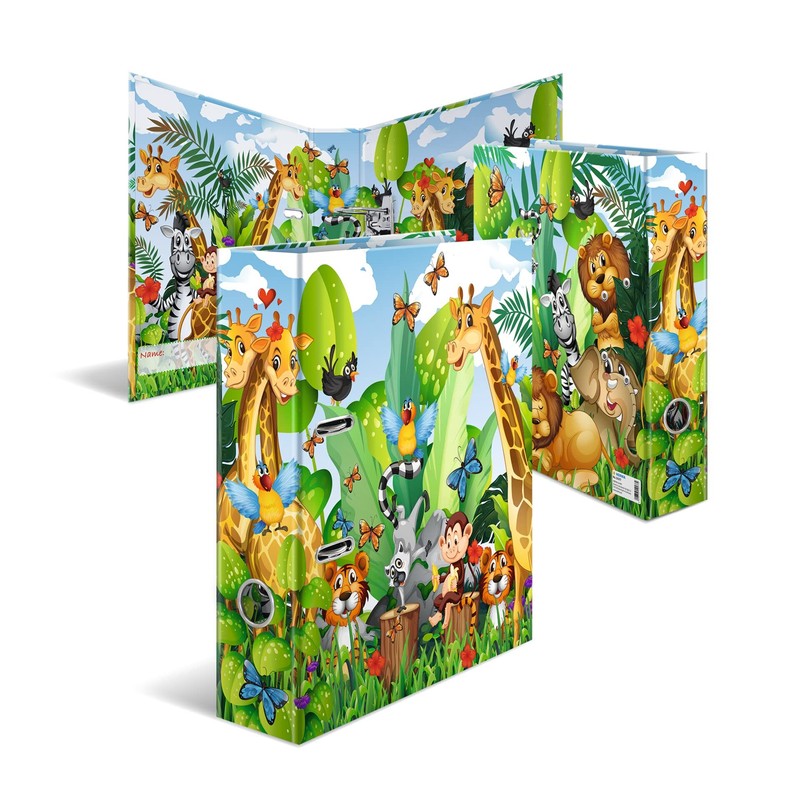 HERMA Lever Arch File Kindergarten Animals with Jungle Motif, A4,