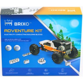 Dakott Conductive Chrome-Plated Building Bricks Kit for LegoCity 4x4 Off-Roader Truck. Compatible with 60378 Model. Not Include The Set. Bring Life to Your LegoCity 4x4 Off-Roader.