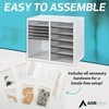 AdirOffice Wooden Adjustable Literature Organizer, 12 Compartment Office Mailbox, or