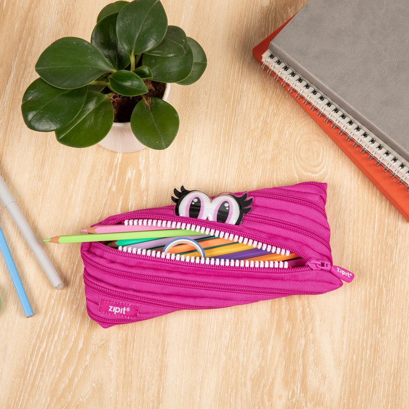 Zipit ZIPIT Pencil Case Cartoon Monster Pink ZIPIT-ZP-CARMP-2, blue, Zipit