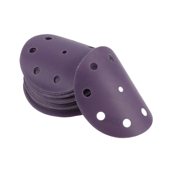 VekAuto 50 Stk. Schleifscheiben, 5" 9 Loch 800 Körnung Klett-Schleifpapier