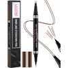 Eyebrow Pencil, 2-in-1 Waterproof Eyebrow Pen, with 2 Tip Microblading