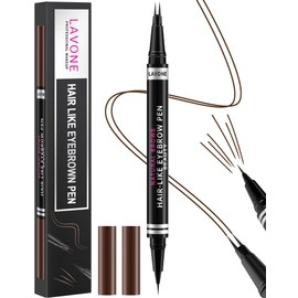 Eyebrow Pencil, 2-in-1 Waterproof Eyebrow Pen, with 2 Tip Microblading Eyebrow Pencil and Ultra-Precise Brow Pencil, with Eyebrow Brush, Eyebrow Pencils for Women, Natural Hair-Like Brows - Espresso