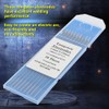 10pcs WL15 Lanthanum Tungsten TIG Electrodes for Steel Metal Alloy