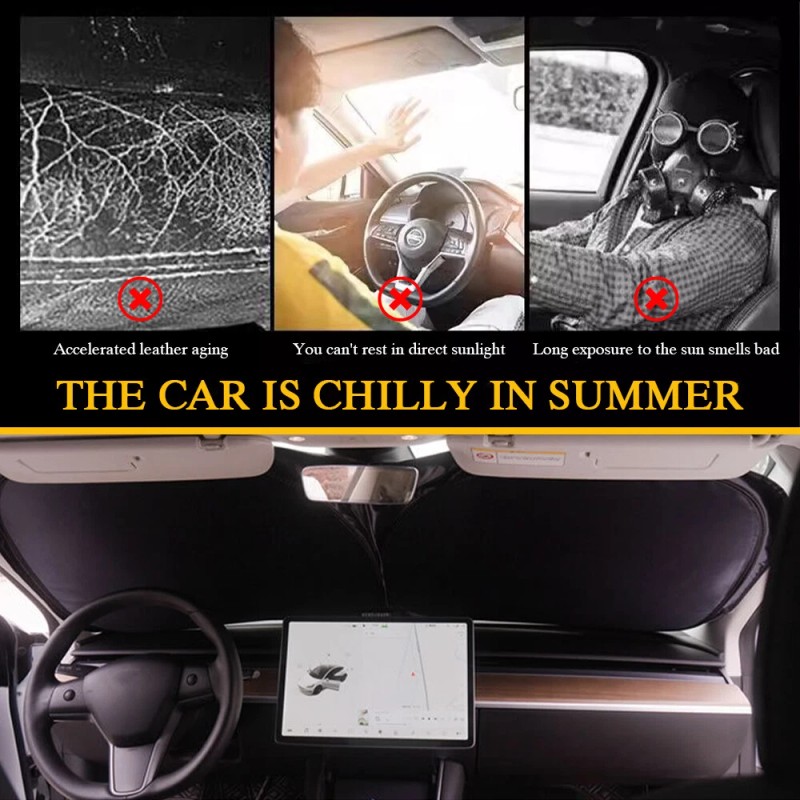 Unbranded Windshield Window Shield Reflective Sun Block Shade Visor Car