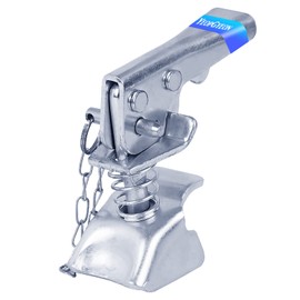 Pestillo de acoplador de remolque con cadena para 2 pulgadas, 5000 libras, chapado en zinc