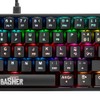 Teclado alámbrico led Rainbow Gamer para PCMac BASH-1002