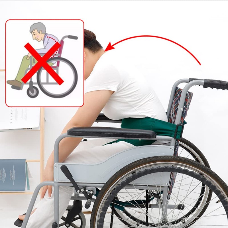 DEEYOTA Wheelchair Seat Belt, Adjustable Strap, Nursing Wheelchair Safety Belt,