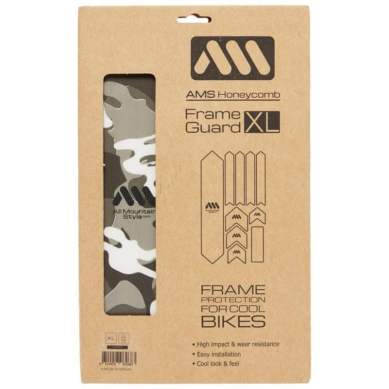All Mountain Style Extra Frame Guard, Clear/Camo, X-Large