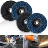 LUCKYBEE Cleaning Set of 4 DIY Polishing Discs Rust Removal